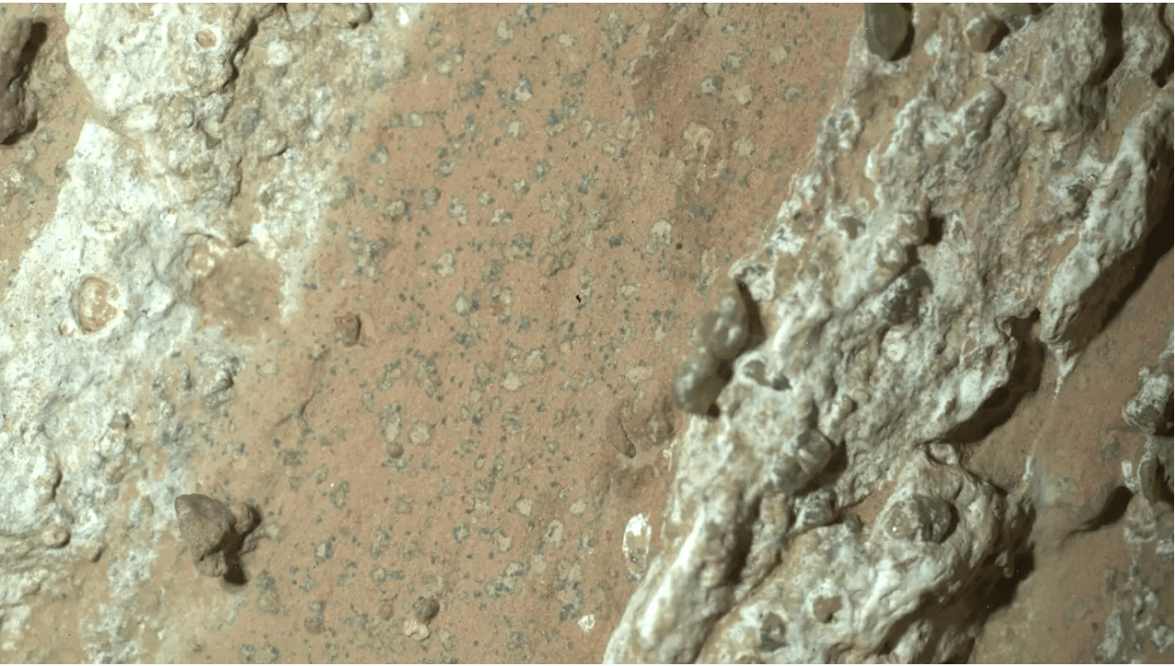 <em>NASA’s Perseverance rover discovered leopard spots on a reddish rock nicknamed “Cheyava Falls” in Mars’ Jezero crater in July 2024. </em>